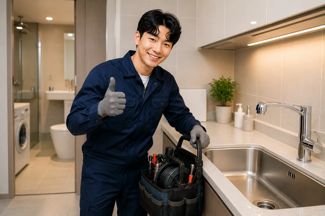 경기 동부 싱크대막힘 통수 테스트